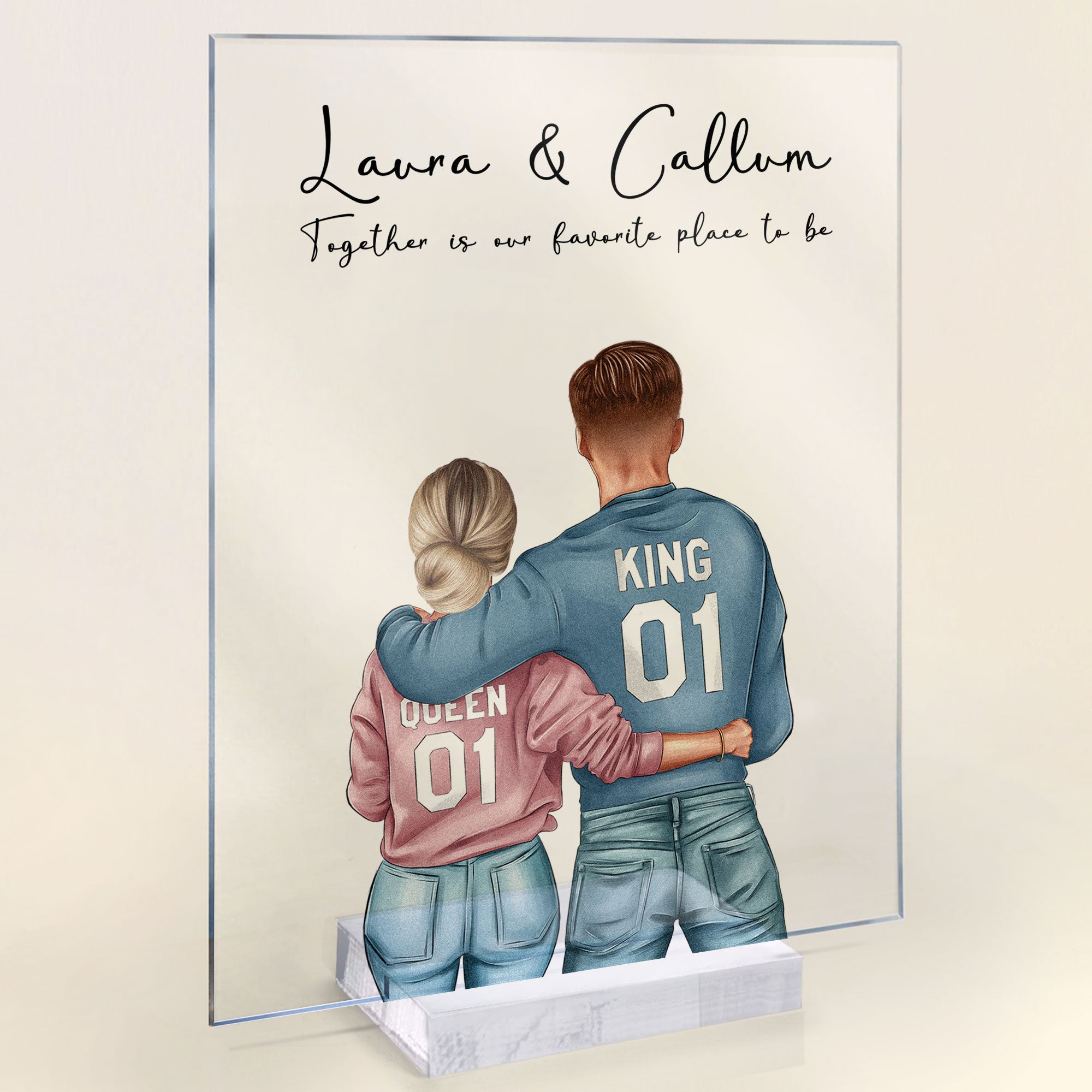 Together Is Our Favorite Place To Be - Personalized Acrylic Plaque