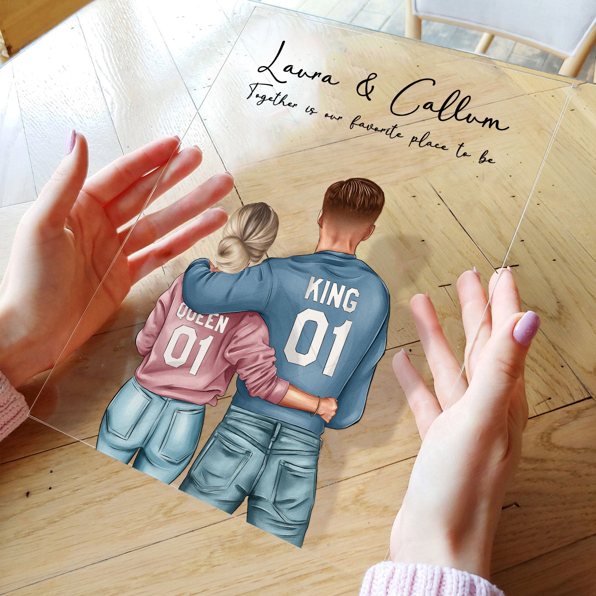 Together Is Our Favorite Place To Be - Personalized Acrylic Plaque