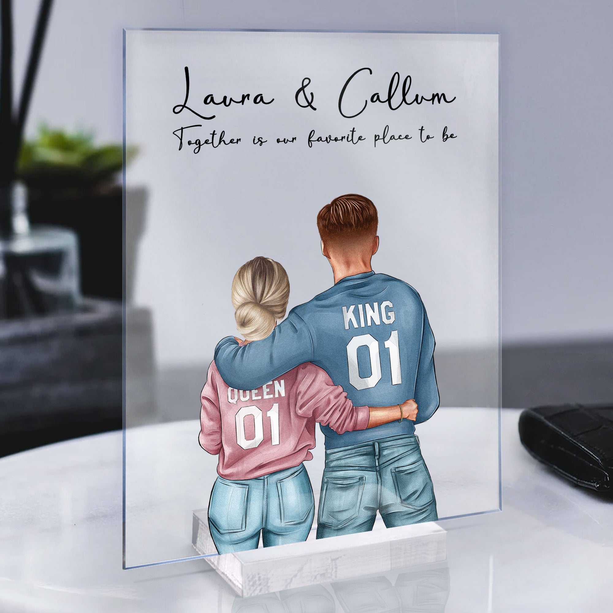 Together Is Our Favorite Place To Be - Personalized Acrylic Plaque