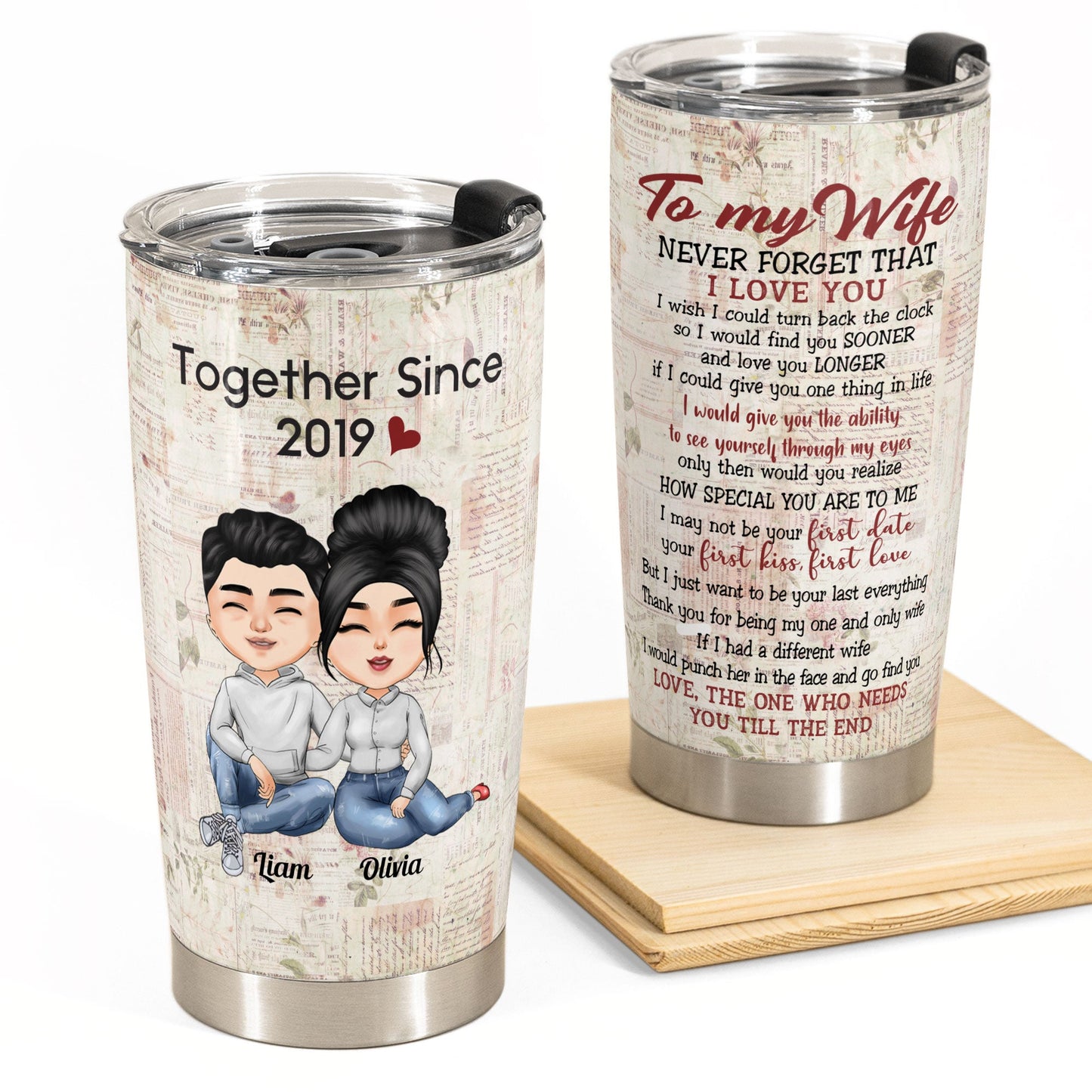 Together Since  - Personalized Tumbler Cup