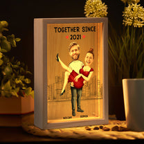 Together Since Couple Love - Personalized Photo Frame Light Box