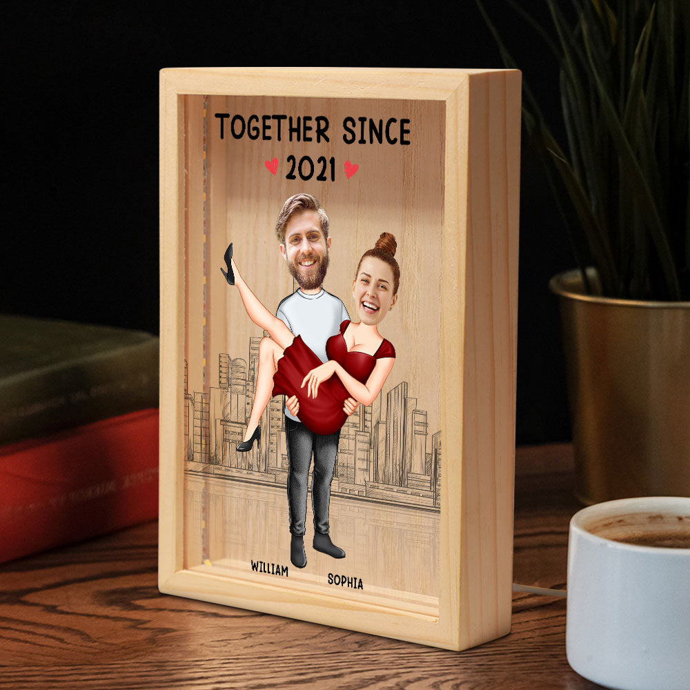 Together Since Couple Love - Personalized Photo Frame Light Box