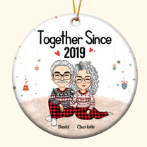 Together Since New Version - Personalized Ceramic Ornament