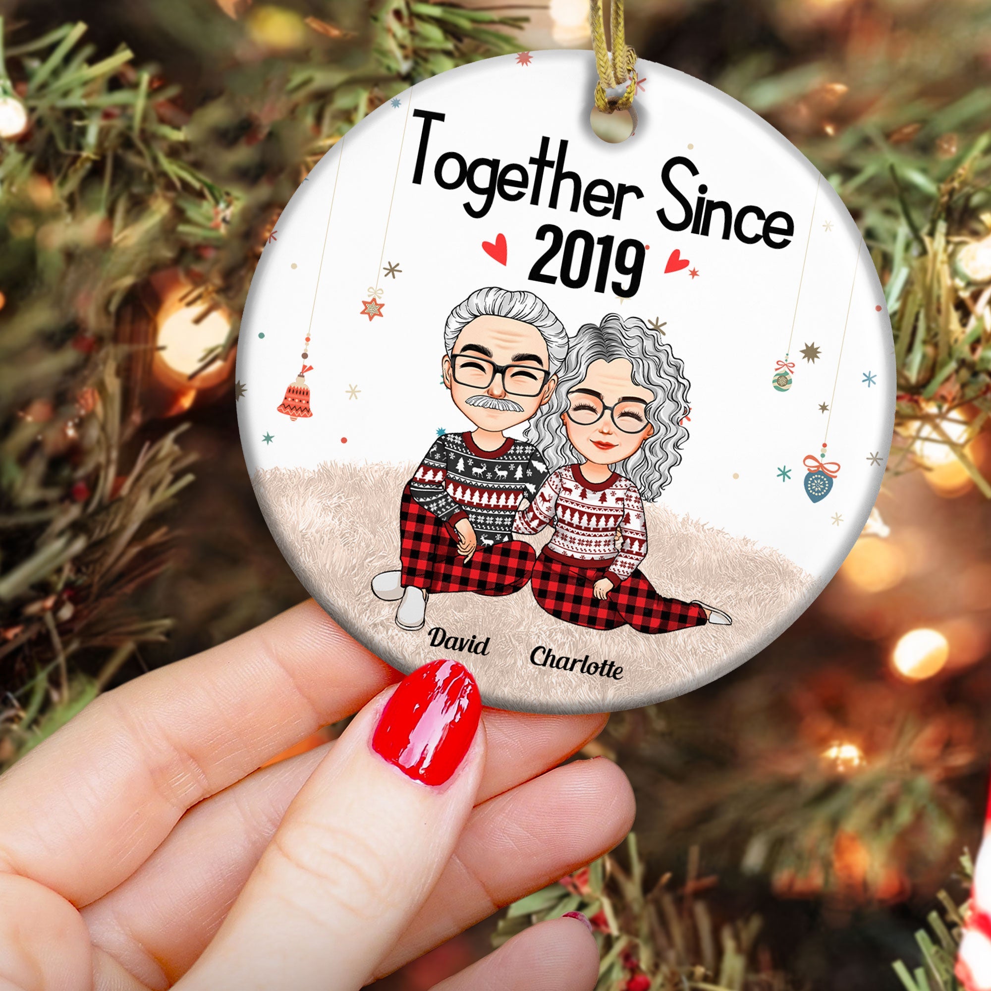 Together Since New Version - Personalized Ceramic Ornament