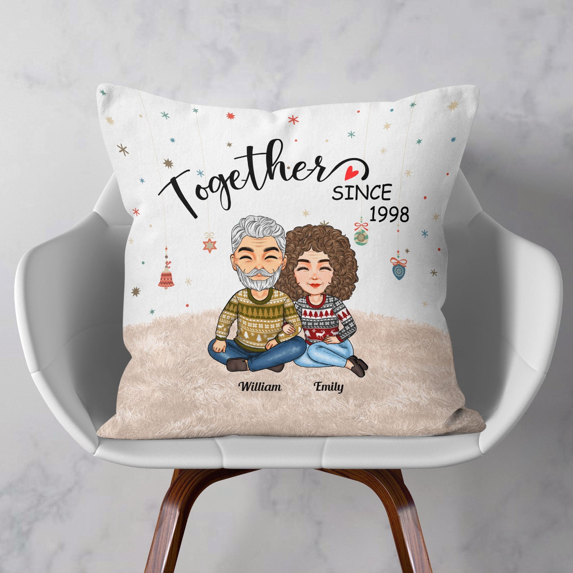 Happy Couple Personalized Pillow