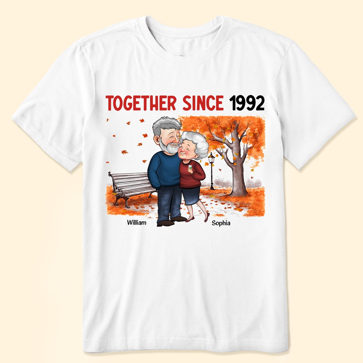 Together Since Old Couples Anniversary - Personalized Shirt