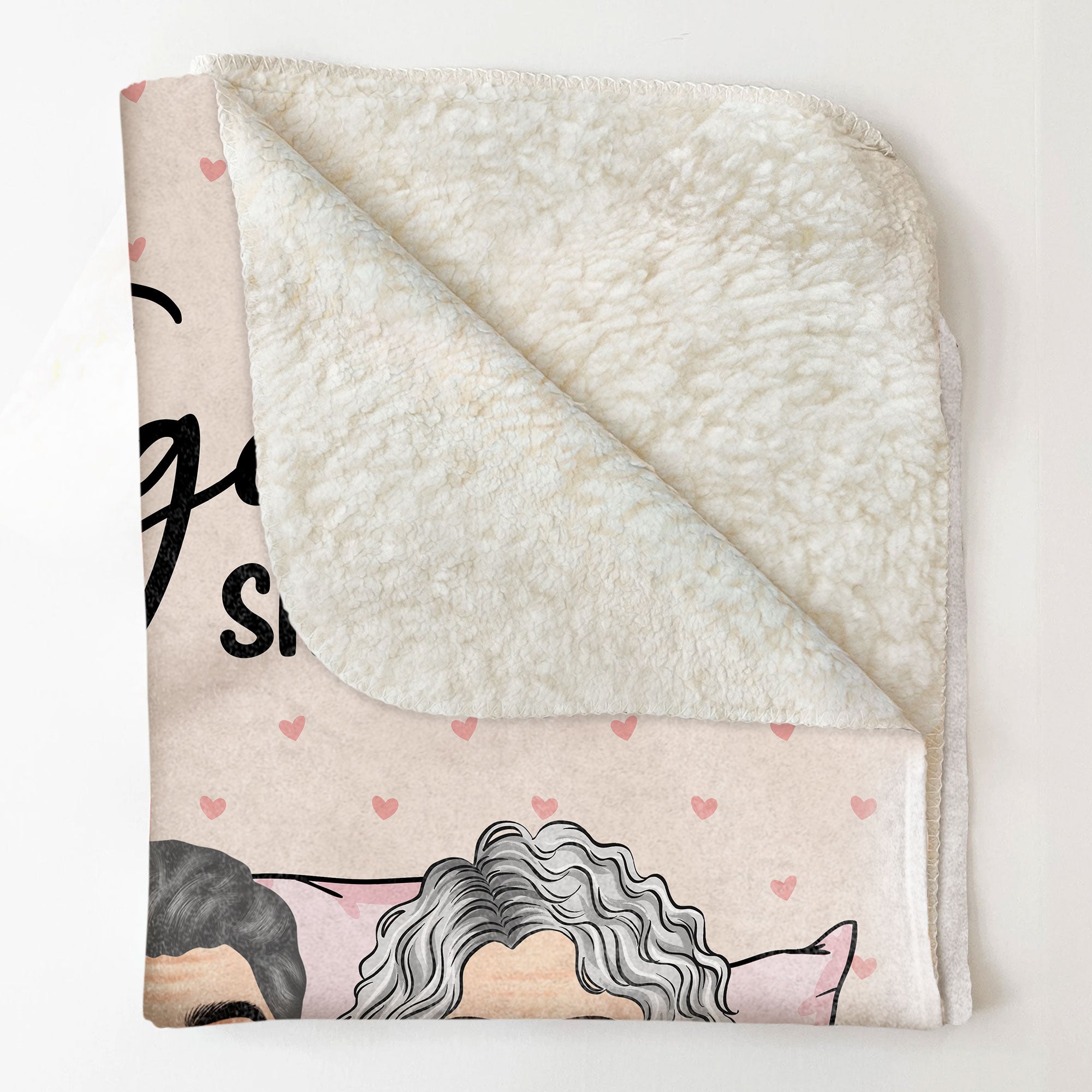 Together Since - Peeking Couple - Personalized Blanket