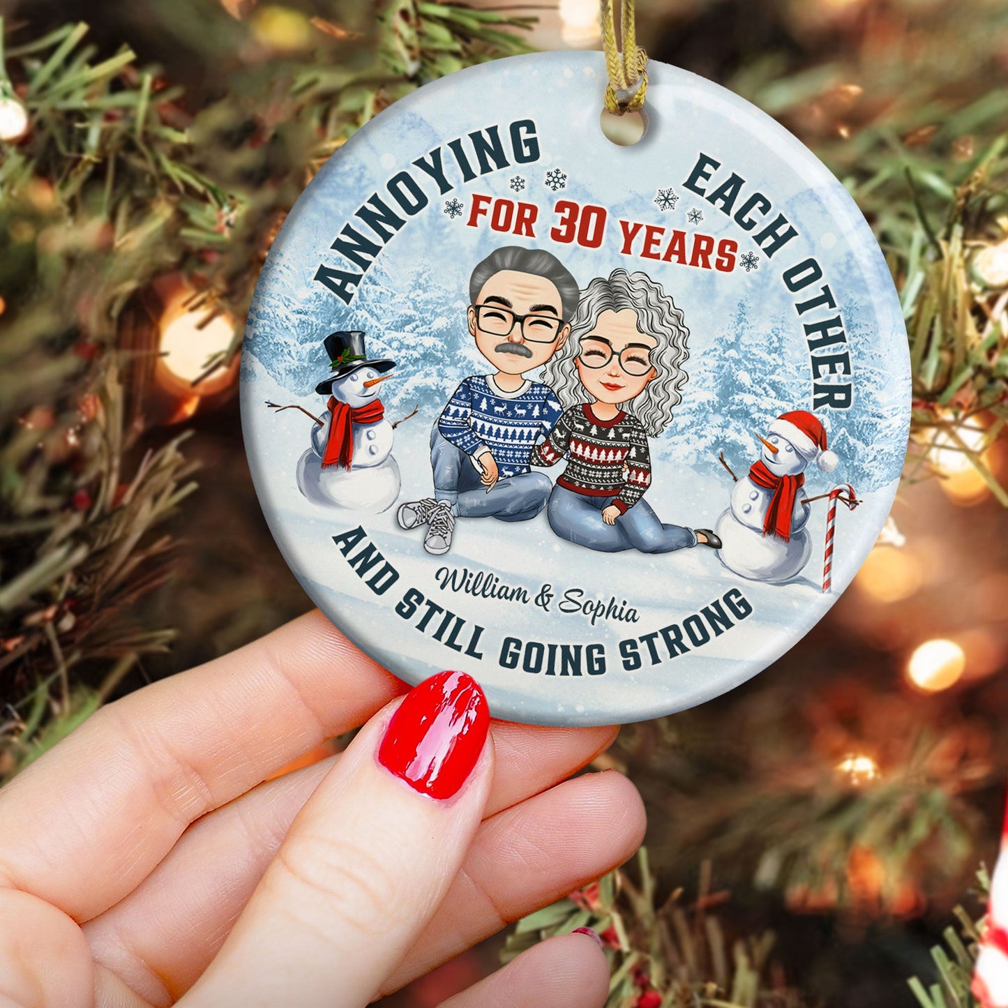 Together Since - Personalized Ceramic Ornament