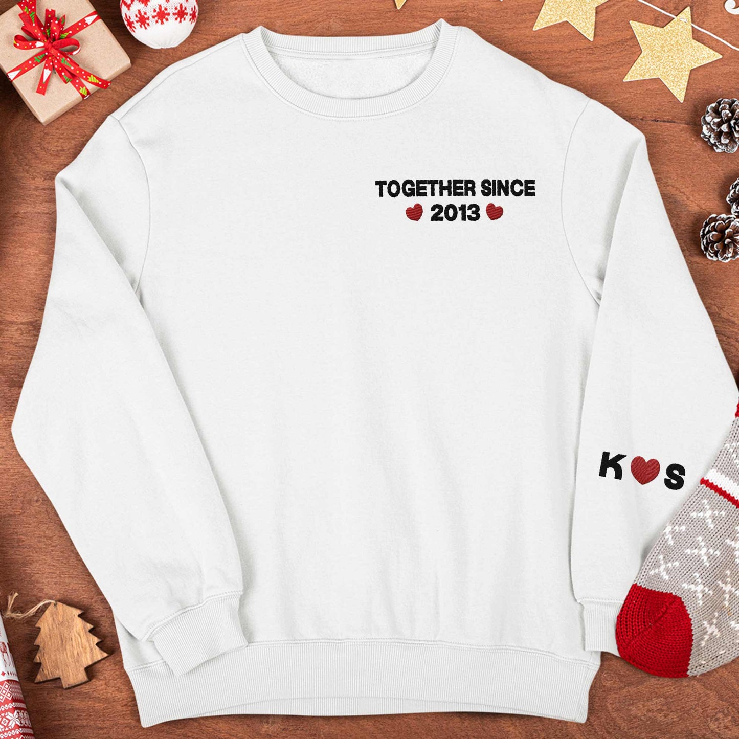 Together Since - Custom Embroidered Sweatshirt