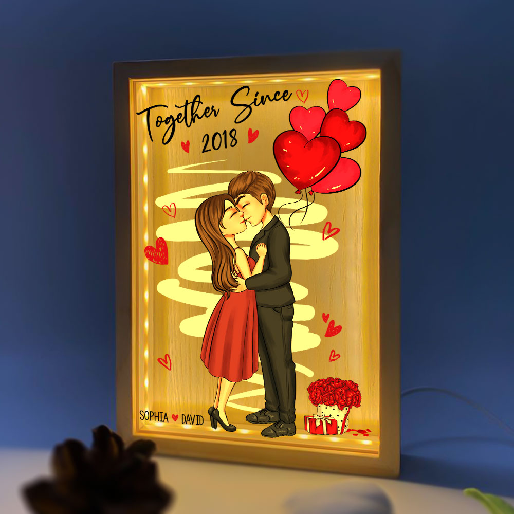 Together Since - Personalized Frame Light Box