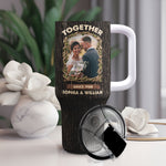 Together Since - Personalized Photo 40oz Tumbler With Straw