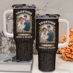 Together Since - Personalized Photo 40oz Tumbler With Straw