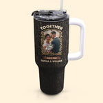 Together Since - Personalized Photo 40oz Tumbler With Straw