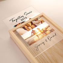 Together Since - Personalized Photo Frame Light Box