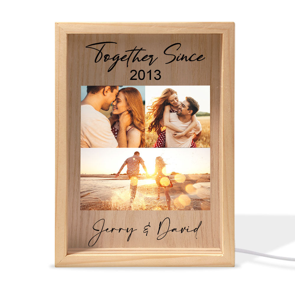 Together Since - Personalized Photo Frame Light Box