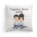 Together Since - Personalized Pillow - Gift For Couples, Husband, Wife, Lover, BoyFriend, GirlFriend