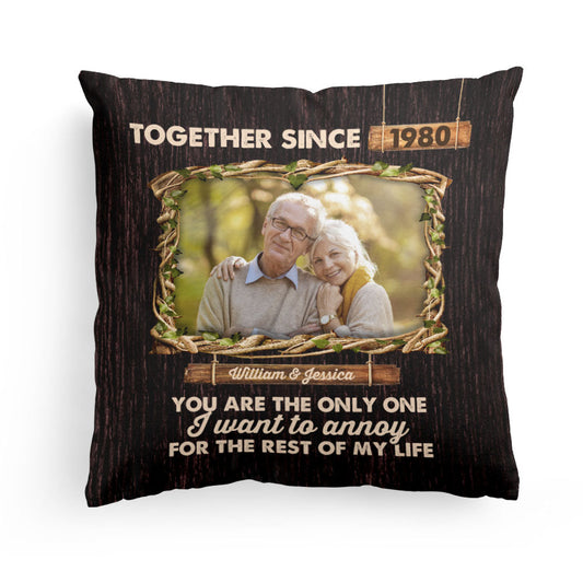 Together Since - Personalized Photo Pillow (Insert Included)