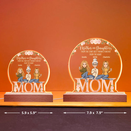 The Love Between A Mother And Children - Personalized LED Light