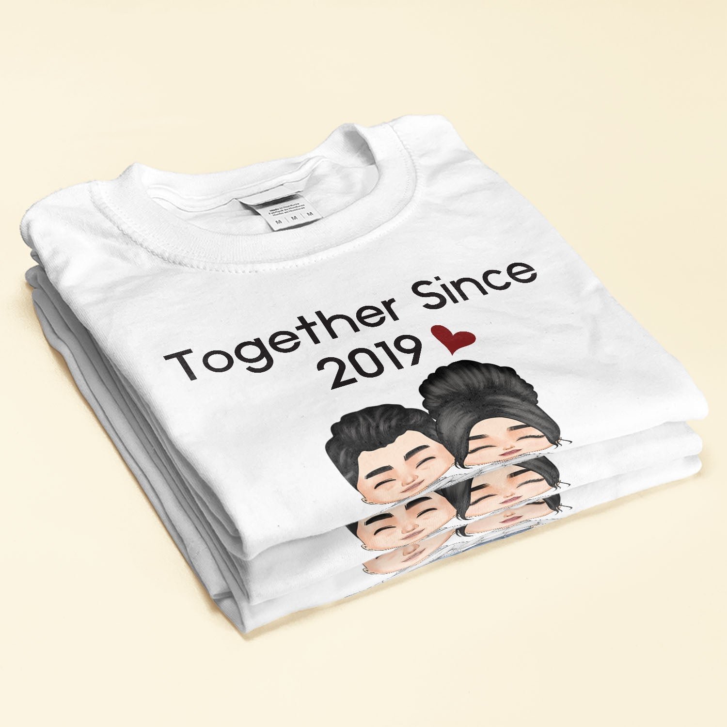 Together Since - Personalized Shirt - Anniversary, Valentine's Day Gift For Spouse, Husband, Wife, Lovers, Girlfriend, Boyfriend