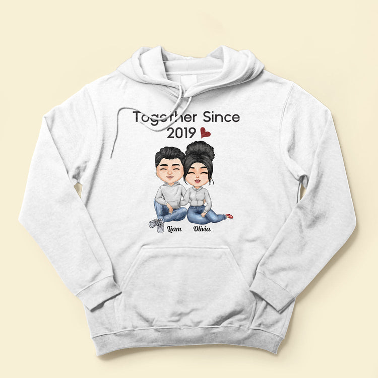 Together Since - Personalized Shirt - Anniversary, Valentine's Day Gift For Spouse, Husband, Wife, Lovers, Girlfriend, Boyfriend