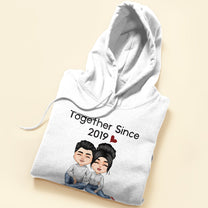 Together Since - Personalized Shirt - Anniversary, Valentine's Day Gift For Spouse, Husband, Wife, Lovers, Girlfriend, Boyfriend