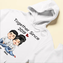 Together Since - Personalized Shirt - Anniversary, Valentine's Day Gift For Spouse, Husband, Wife, Lovers, Girlfriend, Boyfriend