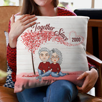 Together Since - Red Tree - Personalized Pillow (Insert Included)