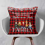 Together We Are Family - Personalized Pillow (Insert Included) - Christmas, Loving, Home Decor Gift For Step Family, Dad, Mom, Brothers, Sisters