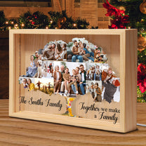 Together We Make A Family - Personalized Photo Picture Frame Light Box