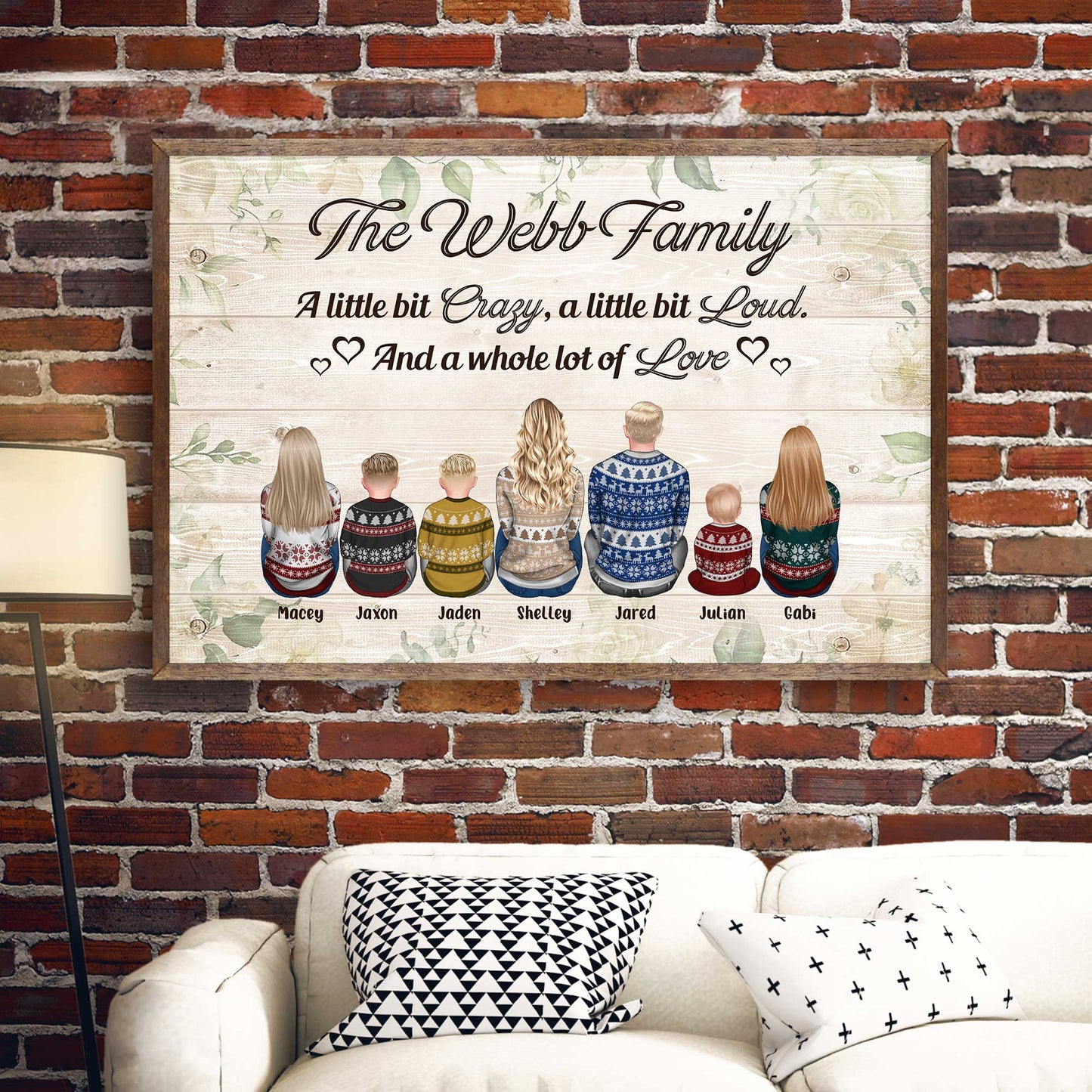 Together We Make A Family - Personalized Poster/Wrapped Canvas - Christmas Gift For Family