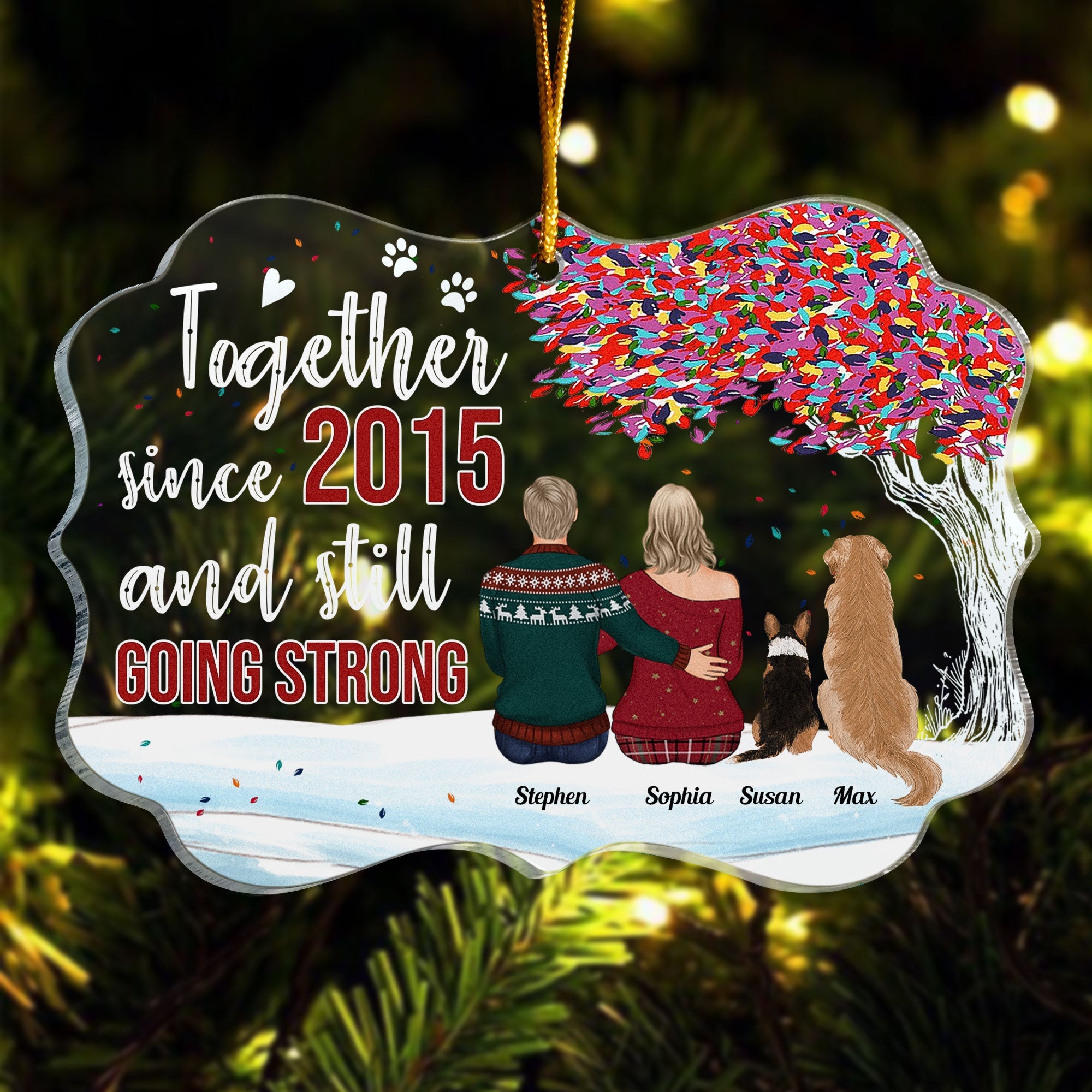 Together & Still Going Strong - Personalized Acrylic Ornament