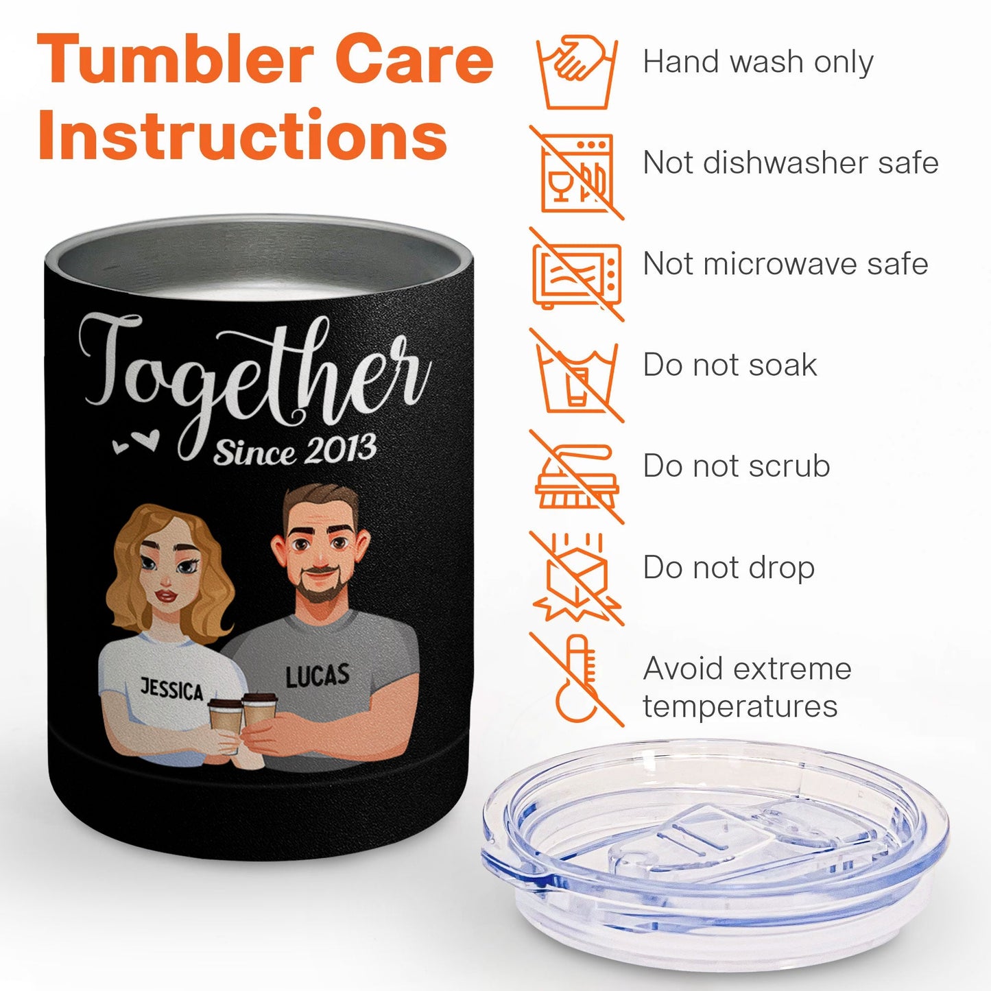 Together Since - Personalized Couple Tumblers