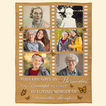 Too Beautiful To Forget - Personalized Photo Blanket