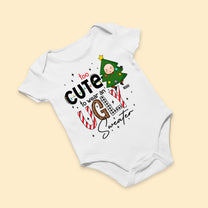 Too Cute To Wear An Ugly Sweater - Personalized Baby Onesie