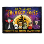 Touch Nothing And Nothing Will Touch You - Personalized Doormat - Funny Halloween Gift For Family, Dad, Mom, Grandma, Grandpa, Kids, Home Warming Gift, Halloween Decor