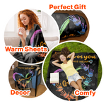 Touch This Heart Grandpa - Personalized Blanket