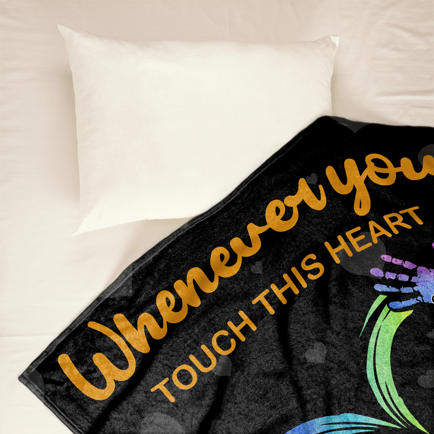 Touch This Heart Grandpa - Personalized Blanket