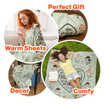 Touch This Heart You Will Feel Our Love - Personalized Photo Blanket