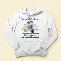 Travel Partners For Life - Personalized Shirt - Anniversary, Traveling Gift For Couple, Husband, Wife, Boyfriend, Girlfriend, Partner, Matching Couple Shirt"