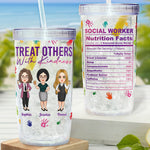 Treat Others With Kindness - Personalized Acrylic Tumbler With Straw