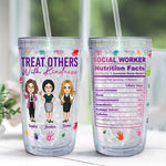 Treat Others With Kindness - Personalized Acrylic Tumbler With Straw