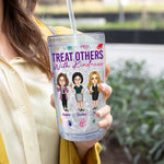 Treat Others With Kindness - Personalized Acrylic Tumbler With Straw