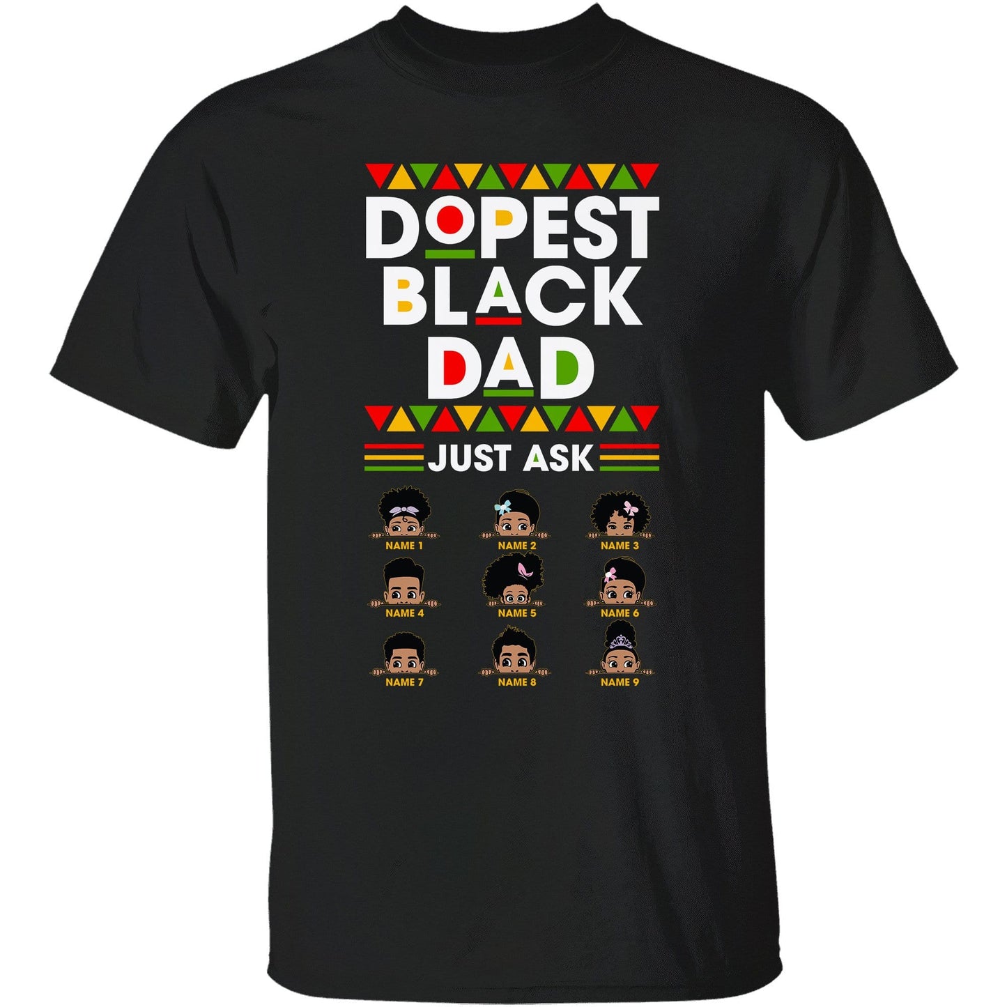 Dopest Black Dad Just Ask Shirt-Macorner