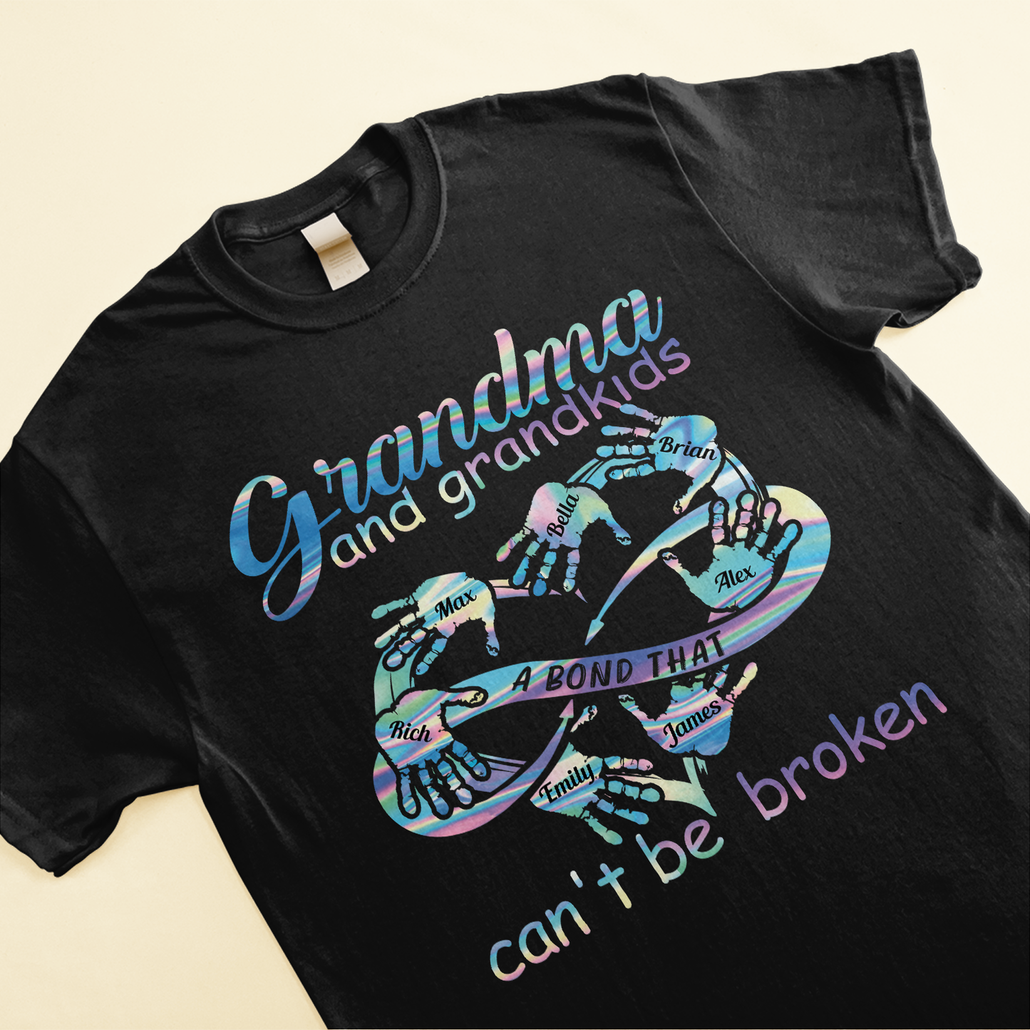 Unbreakable Bond Between Grandma & Grandkids - Personalized Shirt - Birthday, Loving Gift For Grandma, Mimi, Nana