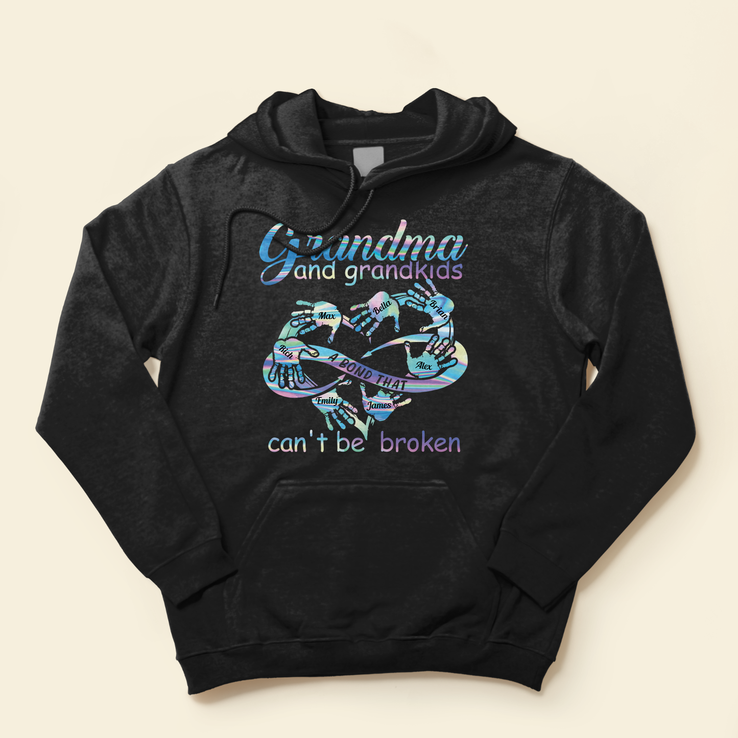 Unbreakable Bond Between Grandma & Grandkids - Personalized Shirt - Birthday, Loving Gift For Grandma, Mimi, Nana