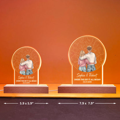 Under This Sky It All Began - Personalized LED Light
