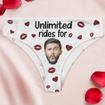 Unlimited Rides - Personalized Photo Women's Low-Waisted Brief