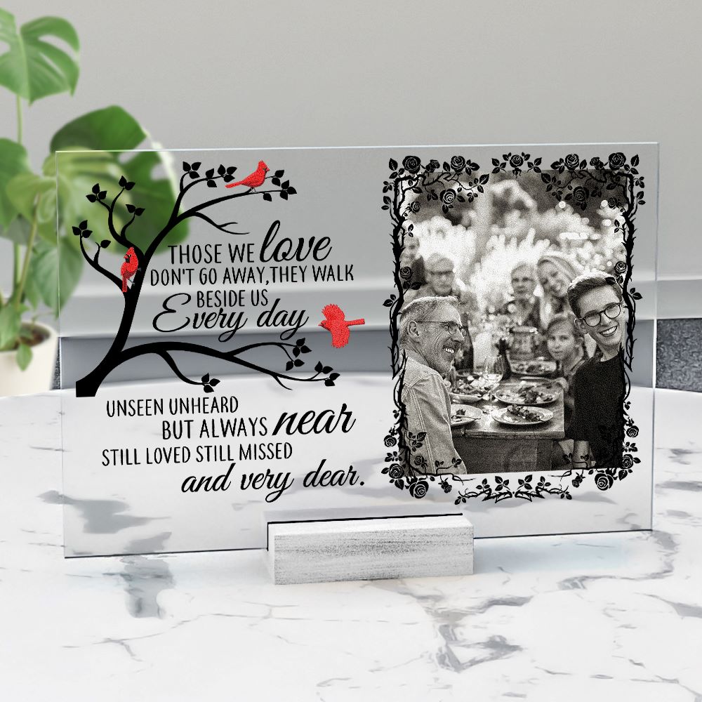 Unseen Unheard But Always Near - Personalized Acrylic Photo Plaque