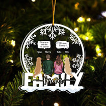 Us & The Fur Babies - Personalized Snow Globe Shaped Acrylic Ornament