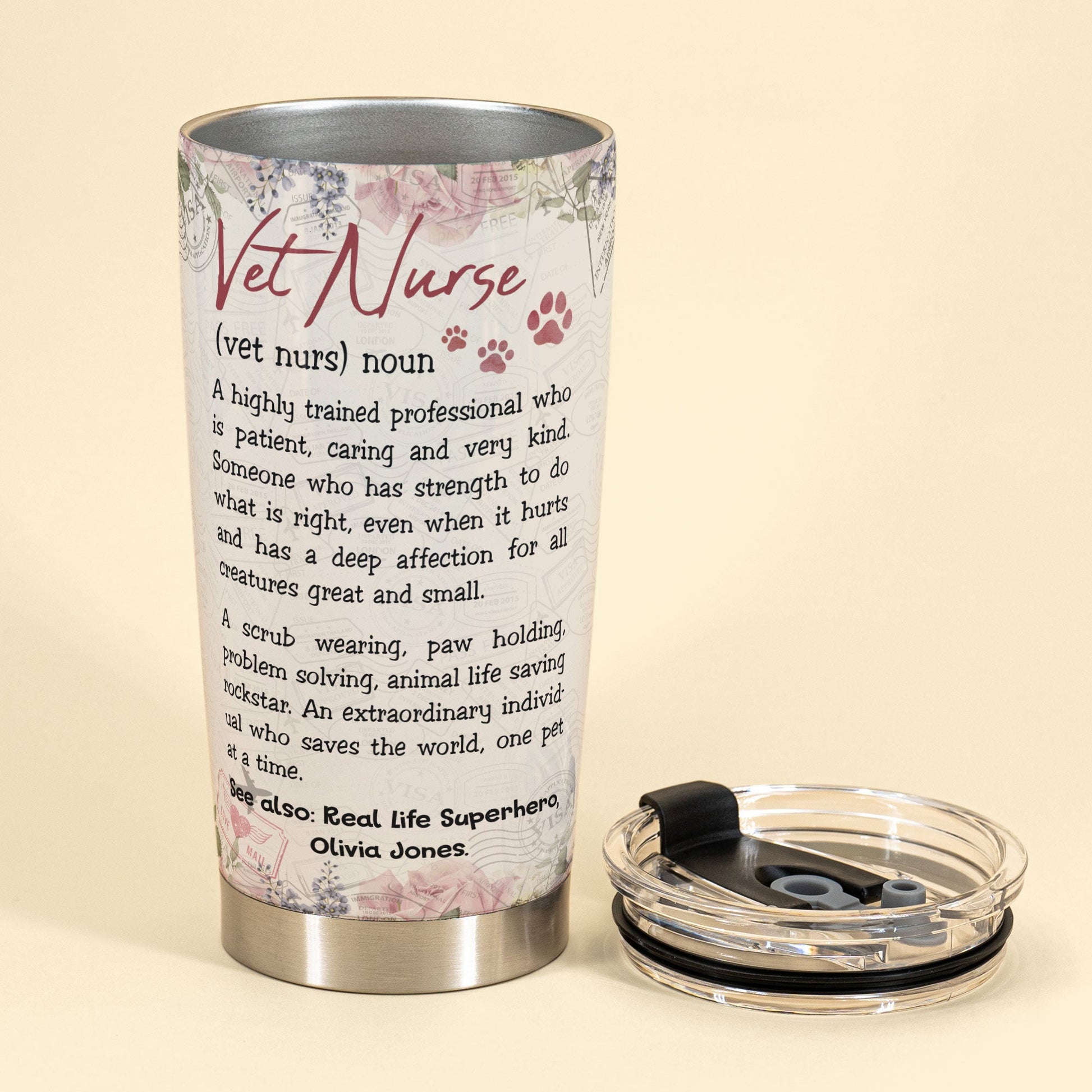 I am a Vet nurse 20oz Water Bottle